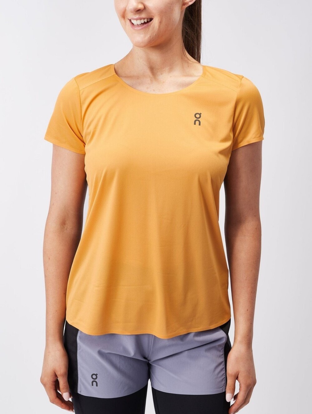 ON Women's Performance-T Mango/Black